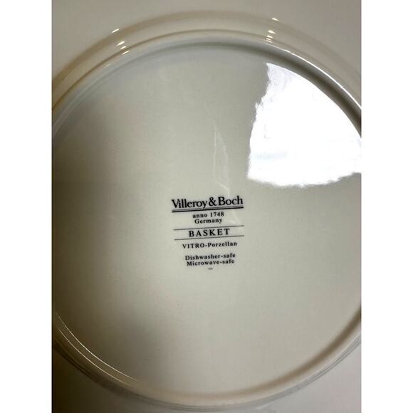 Villeroy & Boch 'Basket' Germany Vitro Porzellan 10.5" DInner Plates-Set of 5 - Picture 5 of 5